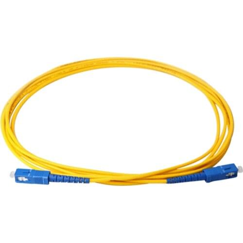SC/ UPC-SC /UPC Fiber Optic Patch Cord Simplex Diameter 2mm or 3mm Single Mode Cord Length 1M 2M 3M or Accept Customization