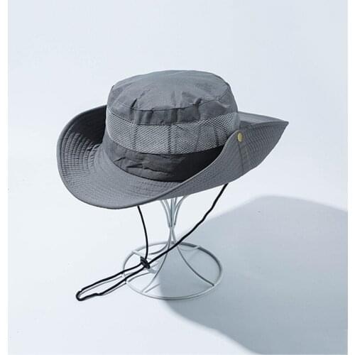 Big Head Fisherman Hat, Female Sun Hat, Male Sun Protection, UV Protection, Windproof Rope, Adjustable Sun Hat 2021