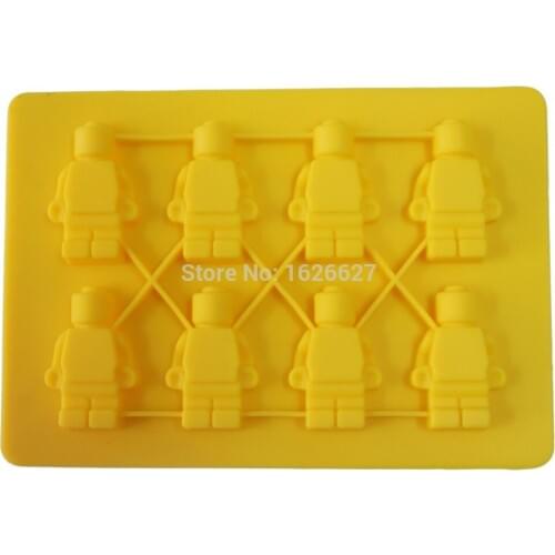 Silicone Mold Silicone Robot type Muffin Sweet Candy Jelly fondant Cake chocolate Mold Silicone tool Baking