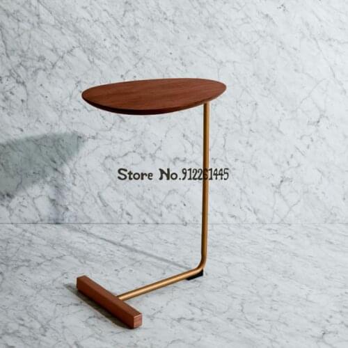 Nordic Simple Oval Mini Coffee Table Side Table Mobile Sofa Corner Side Table Bedside Table Bedside Table