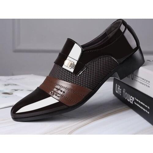 Мужские кожаные туфли SLYXSH China At AliExpress