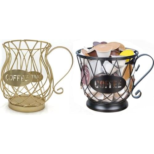 Universal Coffee Capsule Storage Basket Vintage Coffee Pod Storage Box Black For Home Cafe Restaurant Tea Room service a cafe