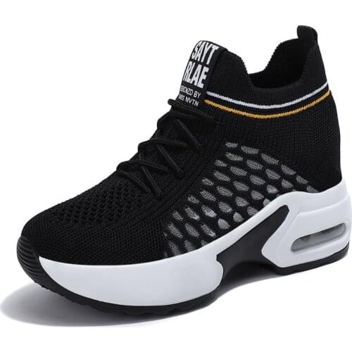 Women Non-slip Lightweight Chunky Shoes Comfortable Casual Sneakers Thick Sole Breathable Fashion Platform Size 35-40 2021 New