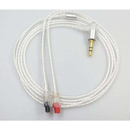 ZSFS Transparent Silver plated DIY Detachable Headphone Cable For Audio Technica ATH-IM50 im70 im01 im02 im03 ath-im04 Headphone