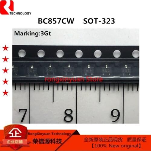 50 pcs/lot BC857CW BC857 Marking: 3Gt SOT-323/SC-70 PNP general purpose transistors 100% New original