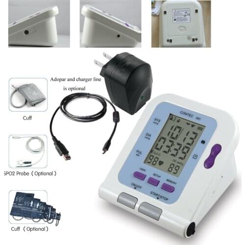 CONTEC08C New CE FDA Digital Blood Pressure Monitor USB Software CD Included BP Monitor, Tensiometer
