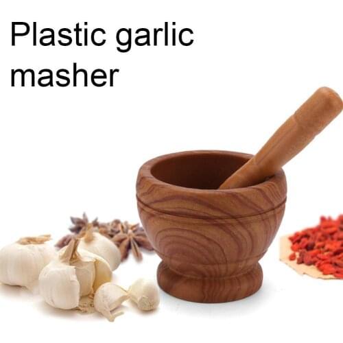 Garlic Masher Bowl Mashing Household Crushing Jar Mortar Gadget Garlic Press Bowl Pestle Garlic Pot Kitchen Garlic Mortar G M3X3