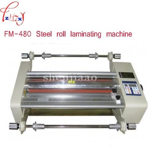 FM-480 A3 paper laminating machine,students card,worker card,office file laminator,Steel roll laminating machine