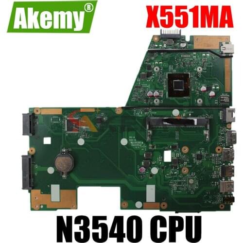 Akemy X551MA laptop motherboard with N3540 CPU DDR3 For ASUS X551MA F551MA X551M D550M original mainboard tested full 100