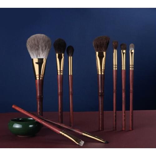 My Destiny 2020 New Year Brush Set - 9-Pieces Luxury Pterocarpus santalinus Wood & Top quality Natural Hair Beauty Tools