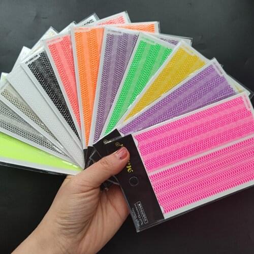 1Pc Snake Skin Design Nail Art Sticker 9*12cm Colorful Laser+Fluorescent Self-Adhesive Neon Manicure Slider Decorations &*&a