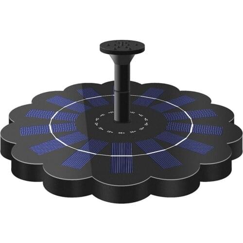 Solar-power Birdbath Fountain Pump Brushless Anti-Blocking Pump Plants Watering Kit for Bird Bath Garden Pond Energy-saving