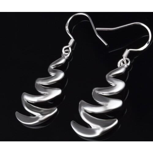 2020 New 925 Sterling Silver Earrings Crescent Earrings Woman Charm Jewelry Gifts