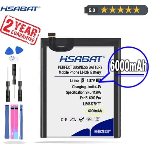 New Arrival [ HSABAT ] 6000mAh Li566376HTT Replacement Battery for Blackview BL6000 Pro