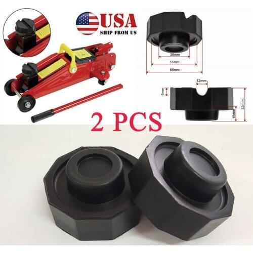 Car Lift Jack Stand Rubber Pads Black Rubber Slotted Floor Jack Pad Frame Rail Adapter Automobile Universal Bracket Rubber Pad