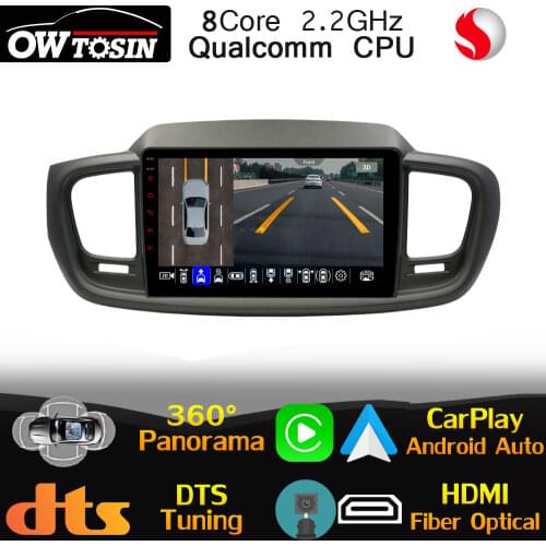 Qualcomm CPU Android For Kia Sorento 3 Prime UM LHD 2014-2020 Car Multimedia Radio GPS CarPlay 360 Panoramic DTS HIFI Head Unit