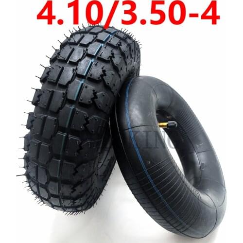 High Quality 4.10/3.50-4 Inner Outer Tyre 410/350-4 Pneumatic Wheel Tire for Electric Scooter, Trolley Accessories