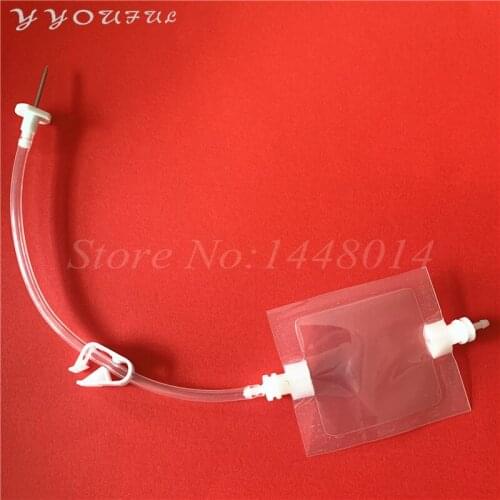 10pcs Inkjet printer plastic ink bag 68x78mm for Epson 4880 7880 9880 7800 Xenons Allwin Xuli DX5 ink cartridge with clips tube