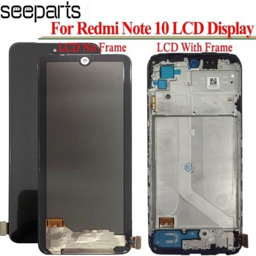 100% Tested 6.43" For Xiaomi Redmi Note 10 Lcd Screen Display Touch Digitizer Assembly For Redmi Note 10 LCD