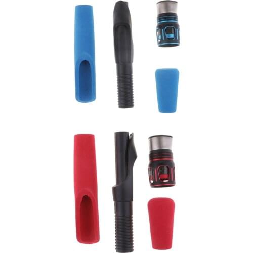 2 Set Spinning Fishing Rod Handle & Reel Seat Hard EVA Rod Replacement Part