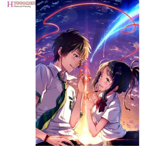 5D diy Diamond Painting full square cartoon Japan Anime your name Diamond Embroidery Cross Stitch Diamond Mosaic decoration gift