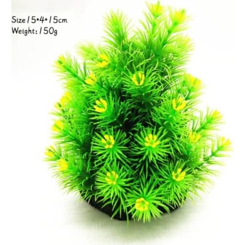 Aquarium Fish Tank Decoration Simulation Aquatic Plants Plastic Grass Reptile Box Landscaping Plants Mountain Christmas Flowers