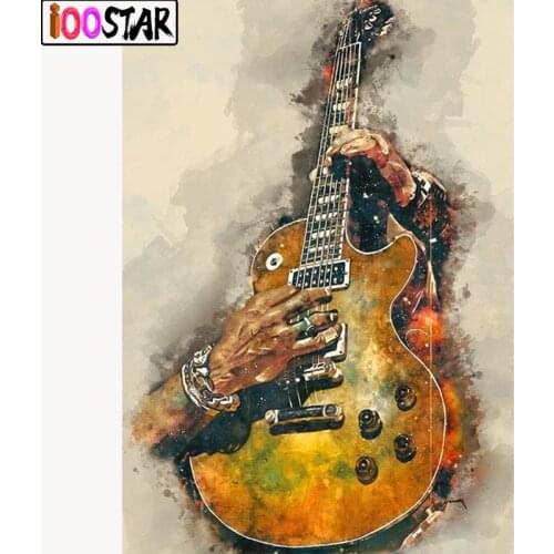 Full Square Drill 5D DIY Diamond Painting Guitar art 3D Embroidery Cross Stitch Mosaic Round Rhinestone Home Decoration