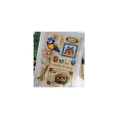 C864 [Birdies home] simple and beautiful living room precision printing cross stitch landscape Kit