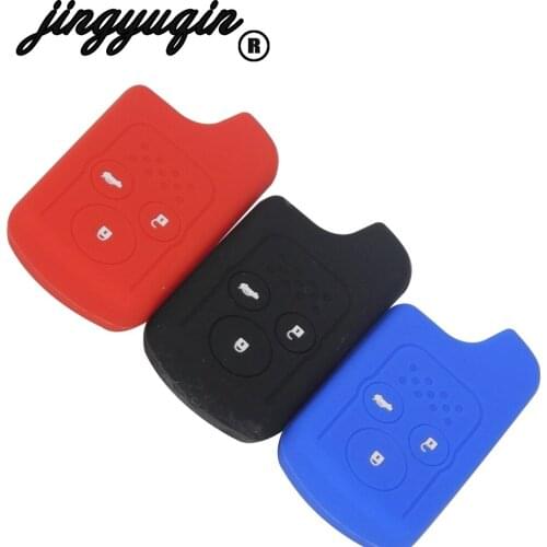 Jingyuqin 3 Buttons Silicone Smart Car Key Case Cover FOB For Honda Accord Crv Civic 2006 2011 2013 2014 2015 Car-styling