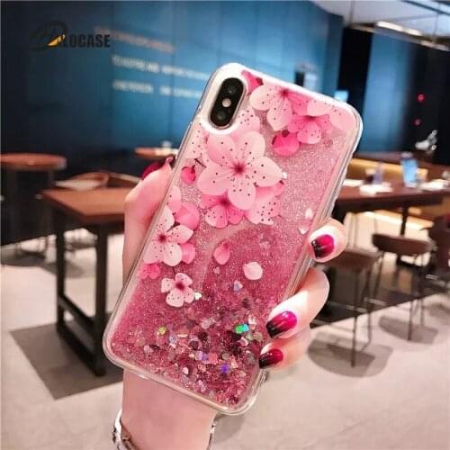 Flower Dynamic Liquid Case For Samsung A21S A21 A31 A51 A71 A10 A20 A20E A30 A40 A50 A70 A10S A20S A30S A50S M21 M30S Case Etui