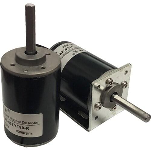 DC220V belt machine high power motor 50W long axis DC motor 6500rpm positive and negative high speed motor