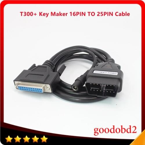 Diagnostic Cables for T-300 T300 Key Programmer T300+ Key Maker OBD2 16PIN TO 25PIN Cable