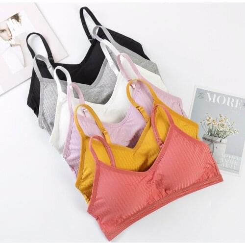 Elastic Gather Bra Push Up Bra Womens Bra Underwear Breasts Sling Spring and Summer Sexy Underwear Without Steel Ring Comfort