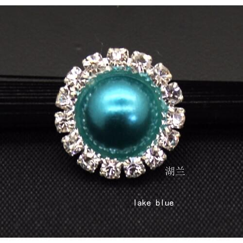 Hot Sale wholasale 20pcs/lot Pearl Wedding Diamond Button Flatback Button rhinestone Button Crystal DIY craft Accessories YC03