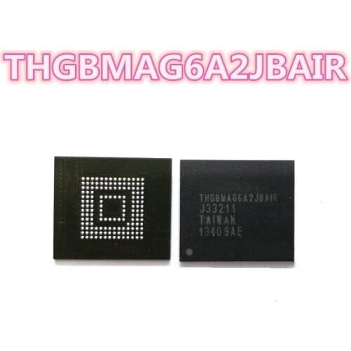 Good quality THGBMAG6A2JBAIR AG6A2 BGA153 ball emmc mobile phone repair hard drive IC memory chip Free shipping