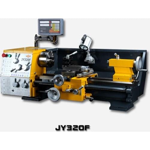 JY320F Hardware Machine Tool Small Household Desktop Lathe Mini Micro Woodworking Lathe Industrial Grade Metal Lathe