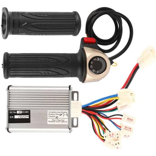 Power Display Handlebar E‑Bike Brushless Motor Controller Set Scooter 48V 1000W Controller and Rotate Handles