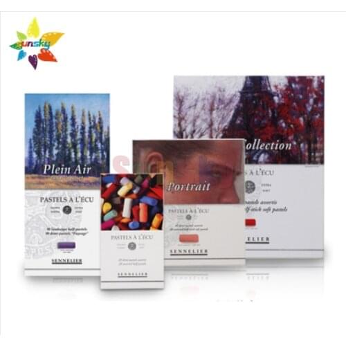 Sennelier Handmade short soft pastel 24/30/40/60/120 portrait landscape pearl BJD Artist pastel series professional art supplies