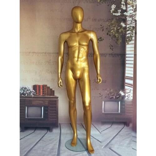 Best Quality Golden Mannequin Men Model Golden Full Body Hot Sale