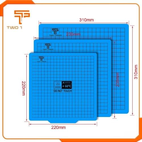 3D Printer Magnetic Hot Bed Print Bed Tape 220/235/310mm Square Heatbed Sticker Plate Tape Surface Flex Plate For Ender 3