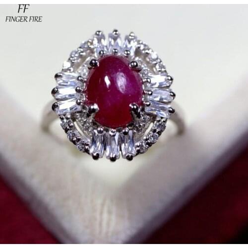 Fashion 925 Silver Red Ruby womens ring Anniversary Gift Ring Size 5-11