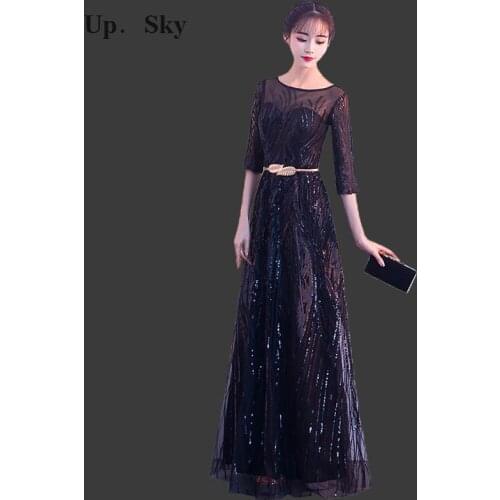 New sequins long simple bridesmaid dress party dress formal dress wedding dress