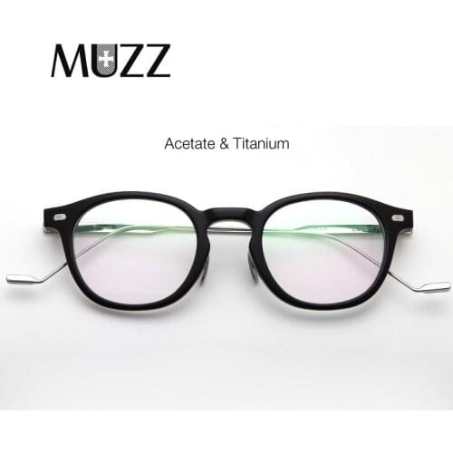 Acetate Titanium Glasses Frame Women 2021 New Square Prescription Eyeglasses Men Myopia Hyperopia Optical Eyewear for Korea EDDY