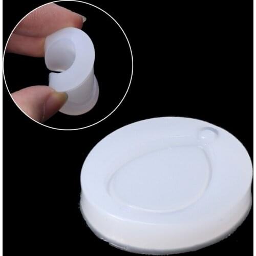 Oval Shape Silicone Pendant Mold Jewelry Making Resin Casting Craft Tool Holes