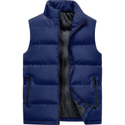 Photographer Coats Body Warmer Thickened Male Vests Waistcoats Winter Mens Sleeveless Vest Casual Cotton-Padded