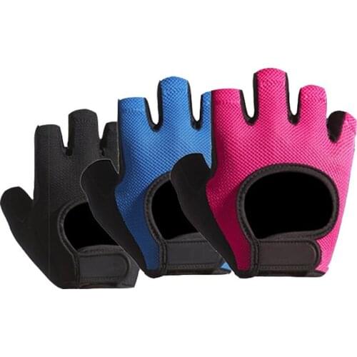 Half Finger Cycling Gloves Man Women Pink MTB Bike Gloves Sport Fitness Bicycle Shockproof Body Building Gloves