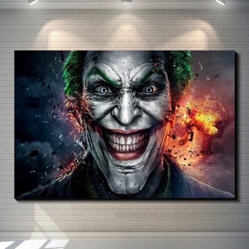 DC Movie Joker Posters Canvas Paintings on Wall Comics Wall Art Pictures Joaquin Phoenix Film Posters