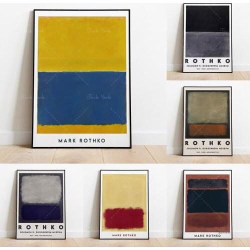 Mark Rothko Exhibition Poster Painting Art Poster High Quality Printable Vintage Art