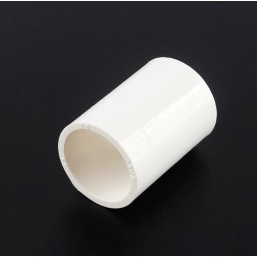 30pcs 25mm Straight Coupling PVC Pipe Straight Connector Tube Joint Direct Coupling for Irrigation Water Supply Circulation