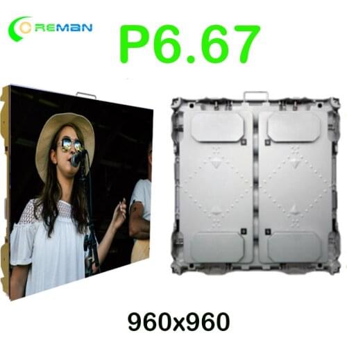 Led pantalla P6.67 express wateproof ip67 p6.67 cabinet 960X960mm outdoor led large rental screen HD outdoor rental led display